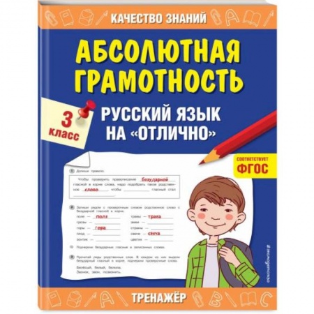 Образовательные системы. 1-4 классы, книга Абсолютная грамотность. Русский язык на «отлично». 3 класс. ФГОС купить по низкой цене