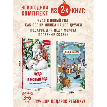 Сказки отечественных писателей, книга Подарок для Деда Мороза. Чудо в новый год: как белый мишка нашел друзей. Комплект из 2 книг купить по низкой цене