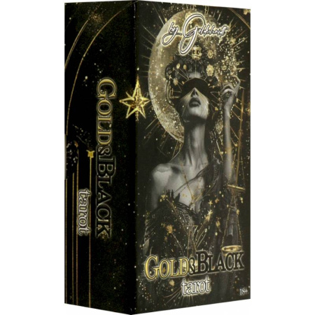 Гадание по картам Таро, книга Таро Gold & Black, 78 карт купить по низкой цене
