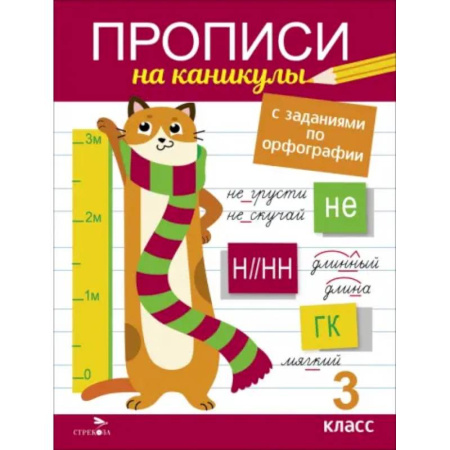 Русский язык. Правила и упражнения, книга Прописи на каникулы с заданиями по орфографии. 3 класс купить по низкой цене