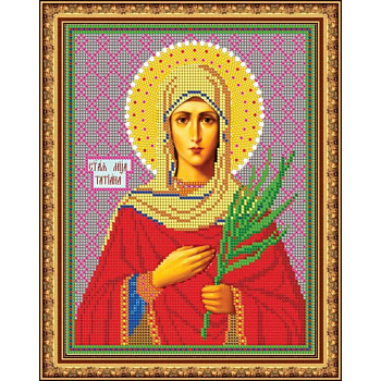 «Светлица» набор для вышивания бисером 8713 «Св.Мученица Татьяна» бисер Чехия 19x24см