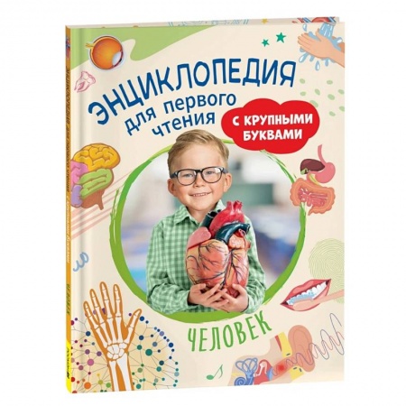 Развитие речи. Чтение, книга Человек. Энциклопедия для первого чтения с крупными буквами купить по низкой цене