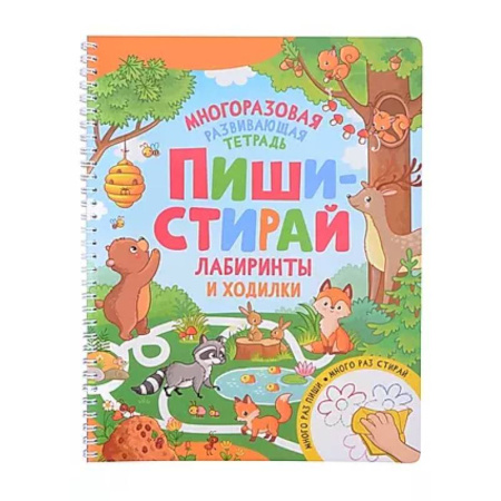 Развитие общих способностей, книга Пиши-стирай. Лабиринты и ходилки. Многоразовая развивающая тетрадь купить по низкой цене