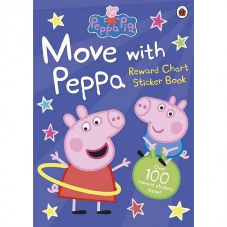 Чтение на английском языке, книга Peppa Pig: Move with Peppa! (sticker book купить по низкой цене
