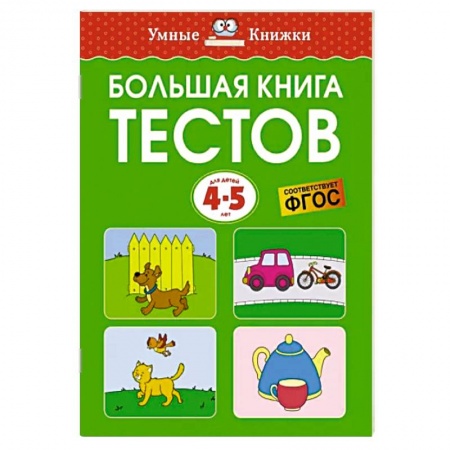 Общая подготовка к школе, книга Большая книга тестов. 4-5 лет купить по низкой цене