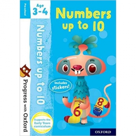Литература на иностранном языке для детей, книга Progress with Oxford: Numbers up to 10. Age 3-4 купить по низкой цене