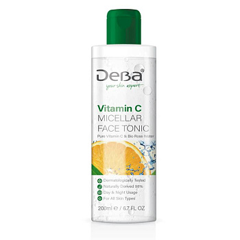 DeBa Vitamin C Мицеллярный тоник для лица, 200 мл