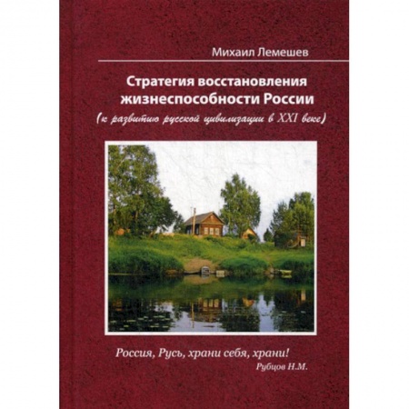 История, биография, мемуары, книга Стратегия восстановления жизнеспособности России (к развитию русской цивилизации в ХХI веке) купить по низкой цене