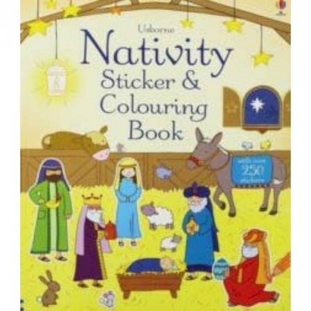 Чтение на английском языке, книга Nativity Sticker and Colouring Book купить по низкой цене