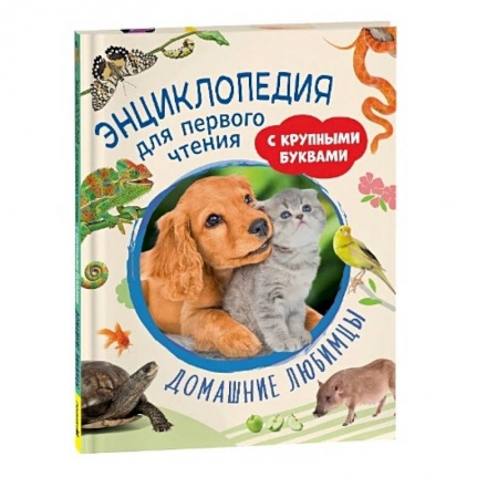 Животный и растительный мир, книга Домашние любимцы. Энциклопедия для первого чтения с крупными буквами купить по низкой цене