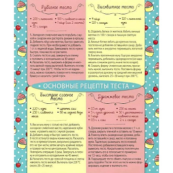 Основные рецепты теста