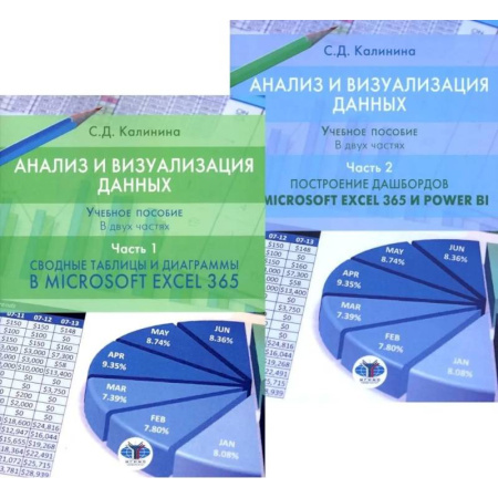 MS Excel, книга Анализ и визуализация данных: Учебное пособие. В 2 частях: Сводные таблицы и диаграммы в Microsoft Excel 365 и Power BI. Построение дашбордов купить по низкой цене