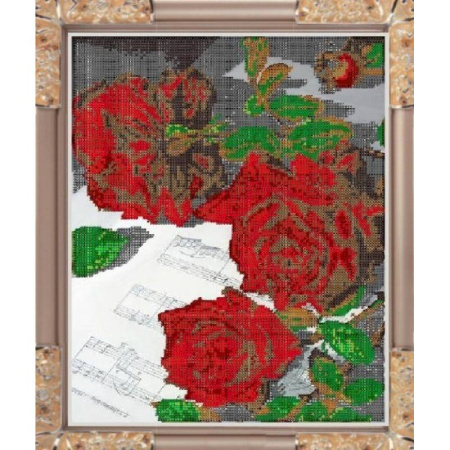 «Светлица» набор для вышивания бисером №236 «Симфония любви» бисер Чехия 24x30 см