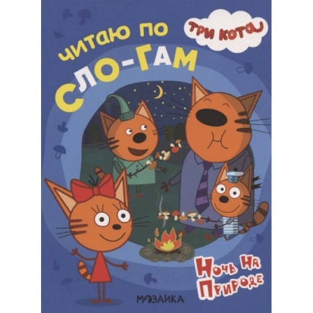 Развитие речи. Чтение, книга Три кота. Читаю по слогам. Ночь на природе купить по низкой цене