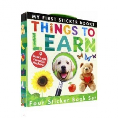 Чтение на английском языке, книга My First Sticker Books: Things to Learn (4-books) купить по низкой цене