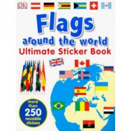 Литература на иностранном языке для детей, книга Flags Around the World. Ultimate Sticker Book купить по низкой цене