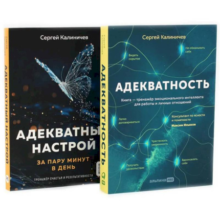 Психологическая практика, книга Адекватность. Адекватный настрой за пару минут в день: Тренажер (комплект из 2-х книг) купить по низкой цене
