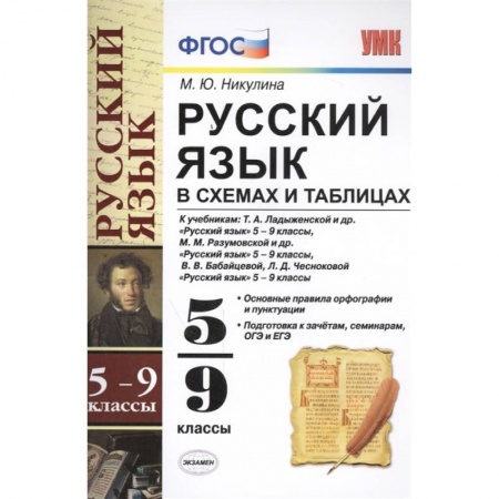 Русский язык, книга Русский язык в схемах и таблицах. 5-9 классы. Ко всем учебникам. ФГОС купить по низкой цене