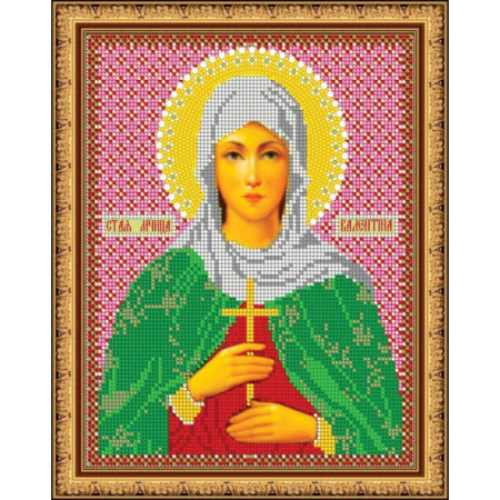 «Светлица» набор для вышивания бисером 8703 «Св. Валентина» бисер Чехия 19x24см