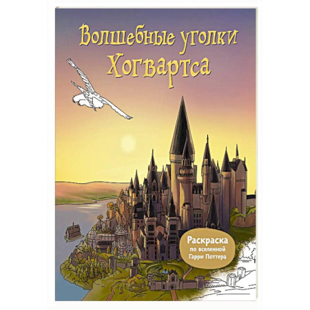 Герои зарубежных мультфильмов, книга Волшебные уголки Хогвартса. Раскраска по вселенной Гарри Поттера купить по низкой цене