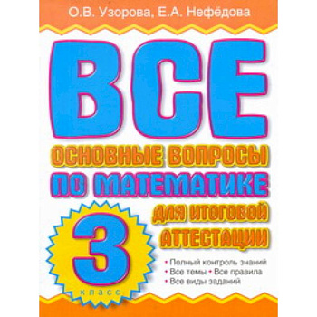 Все основные вопросы по математике для итоговой аттестации. 3 класс