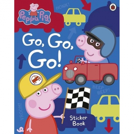 Литература на иностранном языке для детей, книга Peppa Pig: Go, Go, Go!: Vehicles Sticker Book купить по низкой цене