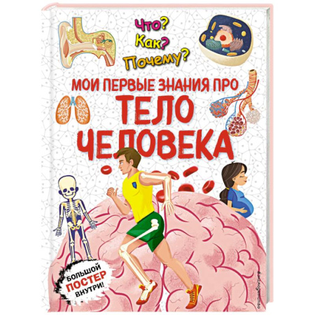 Человек. Земля. Вселенная, книга Что? Как? Почему? Мои первые знания про ТЕЛО ЧЕЛОВЕКА (с постером) купить по низкой цене