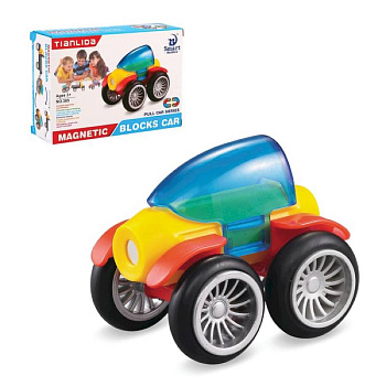 Конструктор магнитный «Машинка», 4 детали
