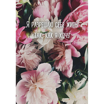 Я разрешаю себе жить так, как я хочу. Ежедневник недатированный